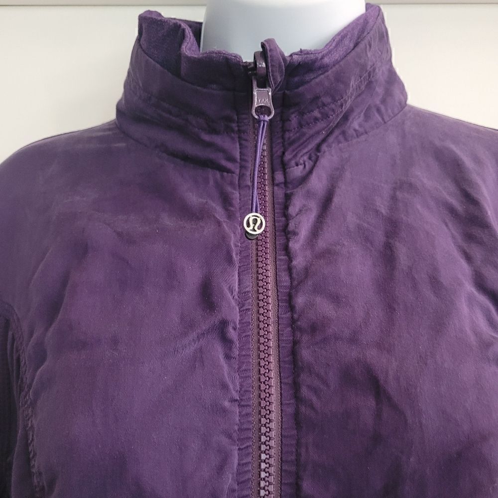 Lululemon Reversible Jacket INNER PEACE Fit & Flare Purple Yoga - Picture 12 of 16